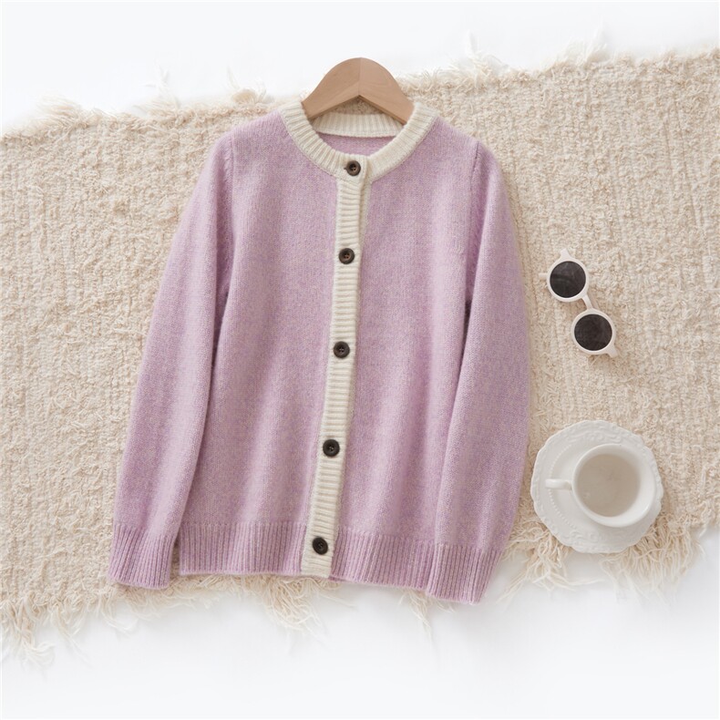3-Ply Cashmere Cardigan for Children — 3-ply Cashmere Blend