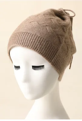 Custom Double Used Knitting for 100 Cashmere Collar and Hat — 100% Cashmere