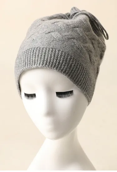 Cable Knit Super Soft Cashmere Collar and Hats — 100% Cashmere
